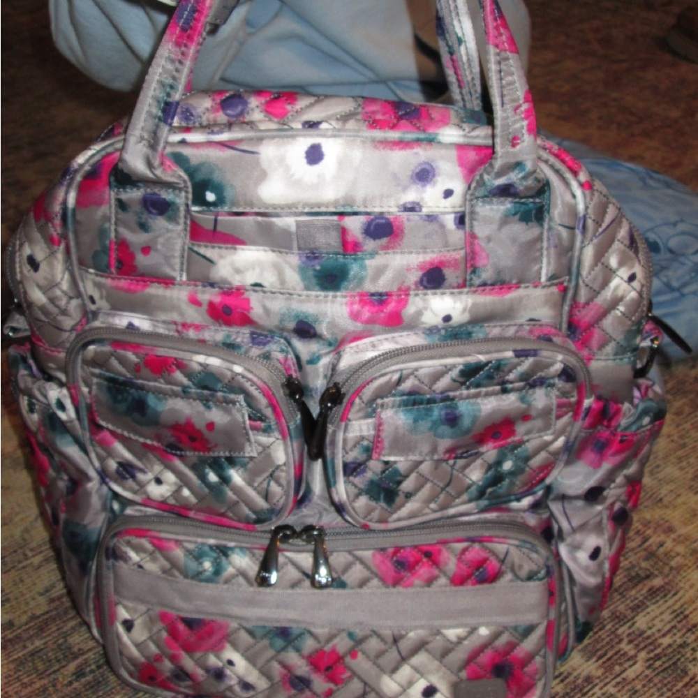 Lug Quilted Mini Puddle Jumper Crossbody in Watercolor Pearl